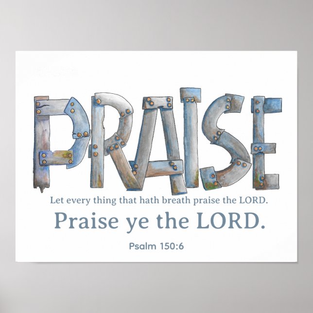 Poster Psalm Praise (Devant)