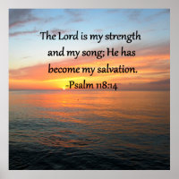 PSALM SPIRITUEL 118:14 DESIGN PHOTO SLEVER