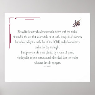 Poster PSAUM 1, ou not walk in step with the wicked