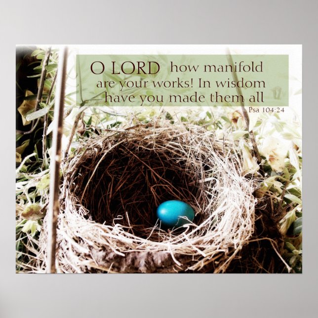 Poster Psaume 104:24 (Devant)