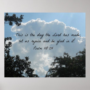 Poster Psaume 118:24 C'est le jour du Seigneur...