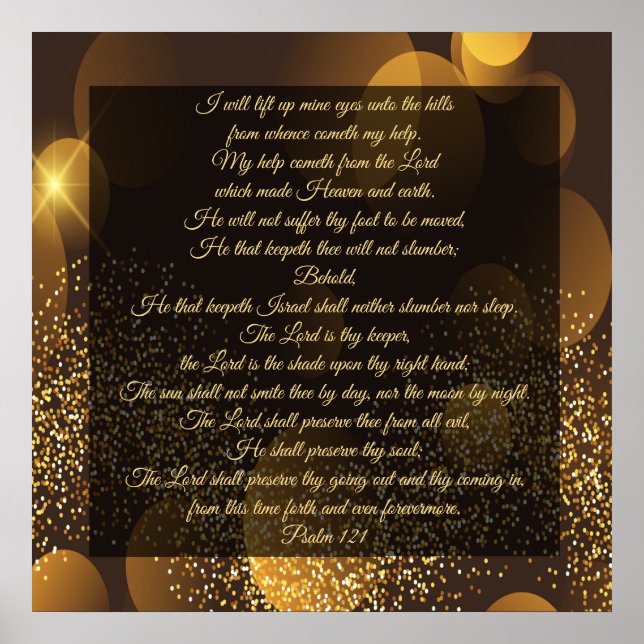 Poster Psaume 121 (Devant)