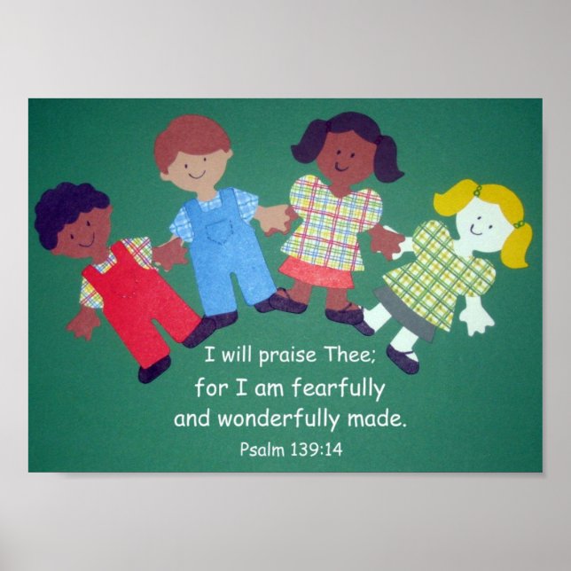 Poster Psaume 139:14 (Devant)