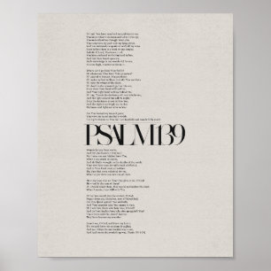 Poster Psaume 139 - "Fearful and Wonderful Made"