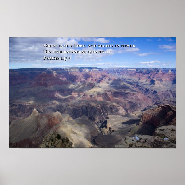 Poster Psaume 147:5 (Devant)