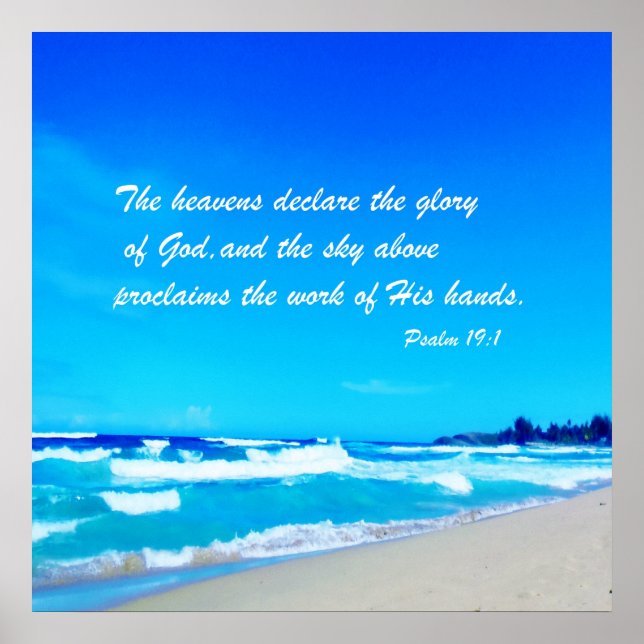 Poster Psaume 19:1 (Devant)