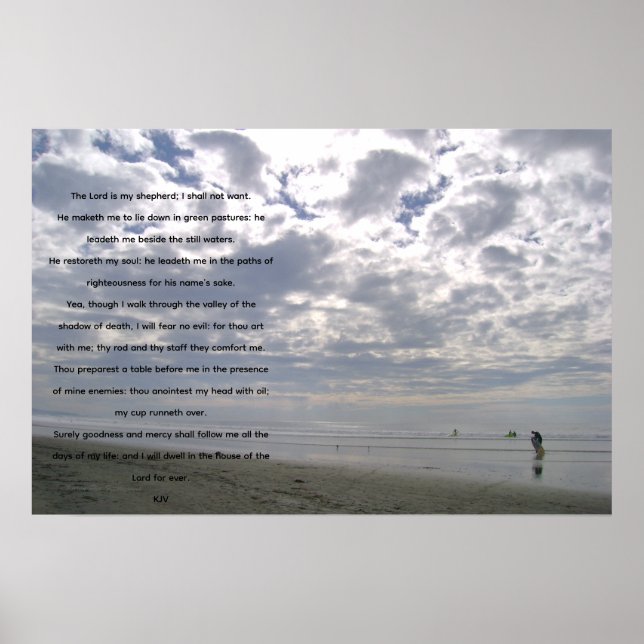 Poster Psaume 23 (Devant)