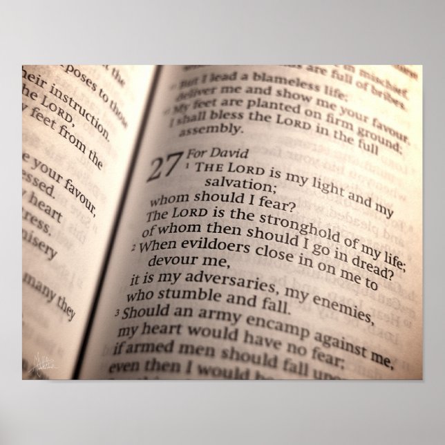 Poster Psaume 27 [Imprimer] (Devant)