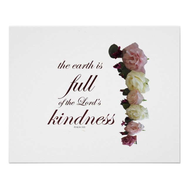 Poster Psaume 33 (Devant)