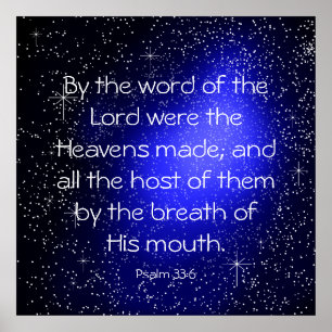 Poster Psaume 33:6