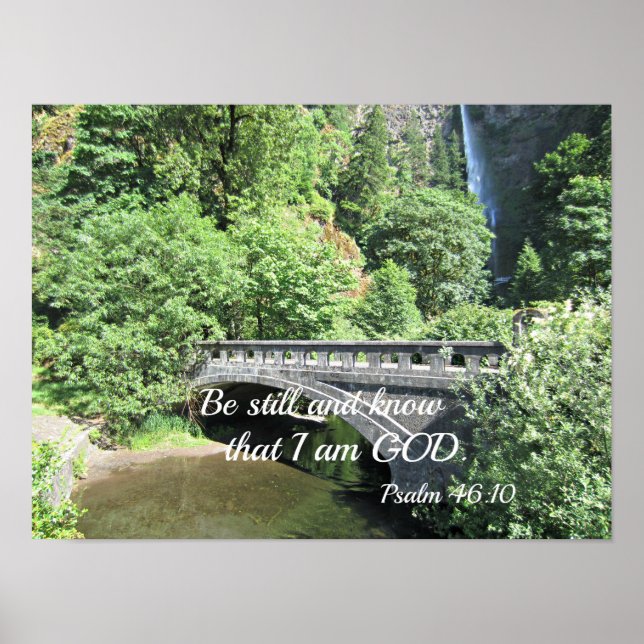 Poster Psaume 46:10 Soyez calme et sachez que je suis Die (Devant)