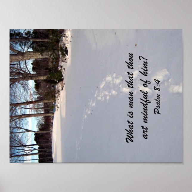 Poster Psaume 8:4 (Devant)