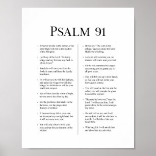 Poster Psaume 91