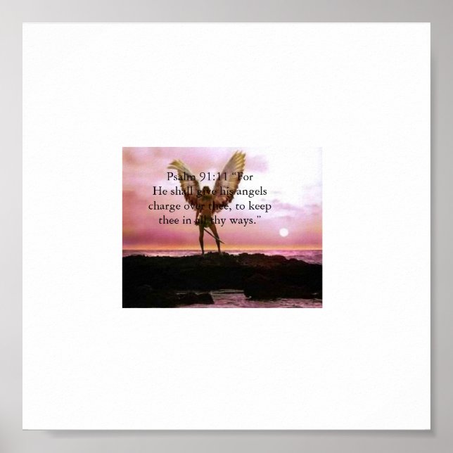 Poster Psaume 91:11... (Devant)