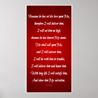 Poster Psaume 91:14-18