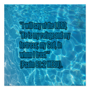 Poster Psaume 91:2 WEBU