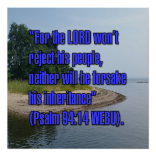 Poster Psaume 94:14 WEBU