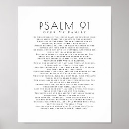 Poster Psaume minimal 91 Sur Ma Famille Chrétienne 