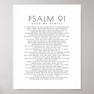 Poster Psaume minimal 91 Sur Ma Famille Chrétienne 