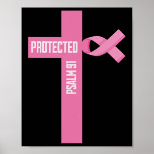 Poster Psaume protégée 91 Christian 91ème Psaume Bible Br
