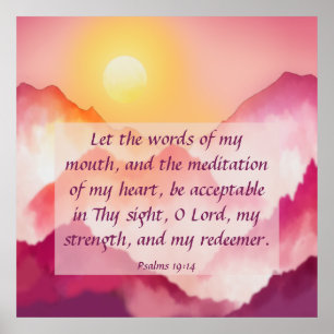 Poster Psaumes 19:14