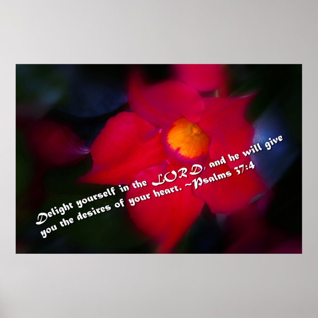 Poster Psaumes 37:4 (Devant)