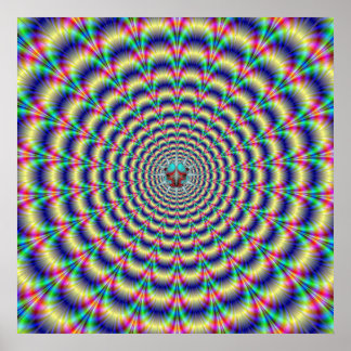 Poster Psychedelic Beat with Bug Poster