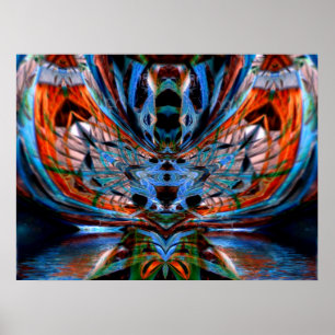 Poster Psychedelic DragonFly