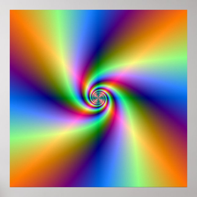 Poster psychédélique à quatre vents (Devant)