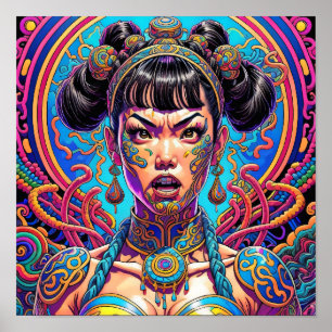 Poster Psychédélique Dis quoi ! Art