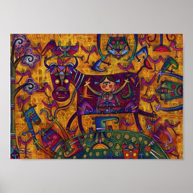 Poster - Psychedelische Kunst (Vorne)