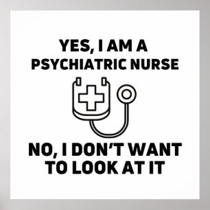 Poster Psychiainfirmière look