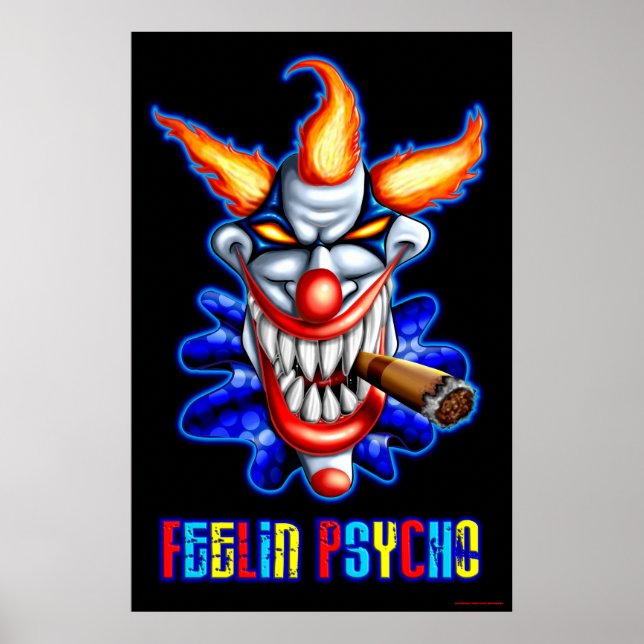 Poster Psycho Clown (Devant)