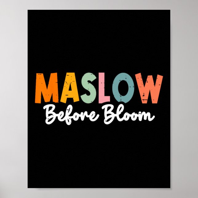 Poster Psychologue Maslow Avant Bloom Spirate Clro Enseig (Devant)