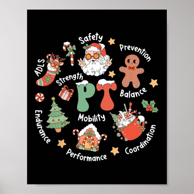 Poster Pt Physical Therapy Santa Squad Christmas Physical (Devant)