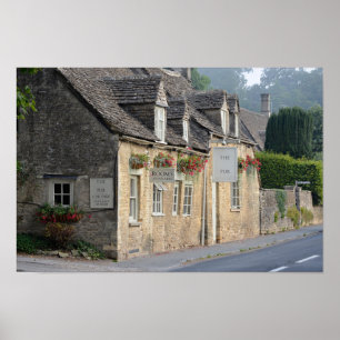 Poster Pub du village dans l'affiche Cotswolds