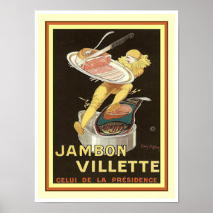 Poster publicitaire Cappielllo Jambon Villette 12 
