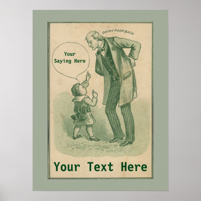 Poster publicitaire Chiropratique vintage (Devant)