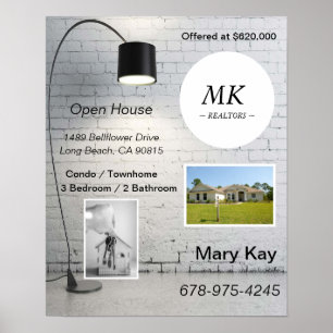 Poster publicitaire de l'immobilier immobilier