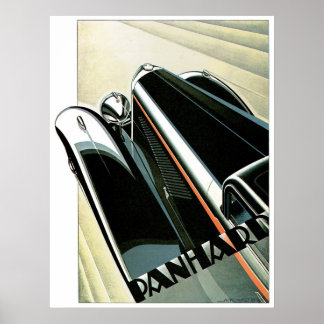 Poster publicitaire Panhard Automobile Vintage