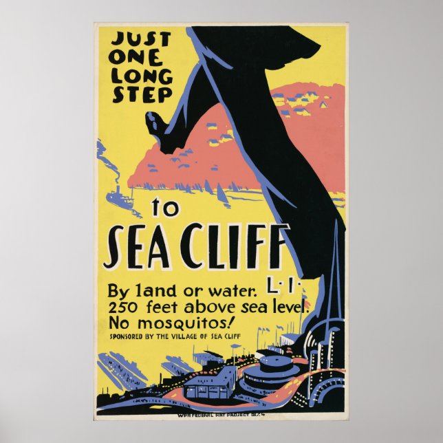Poster publicitaire Sea Cliff New York (Devant)