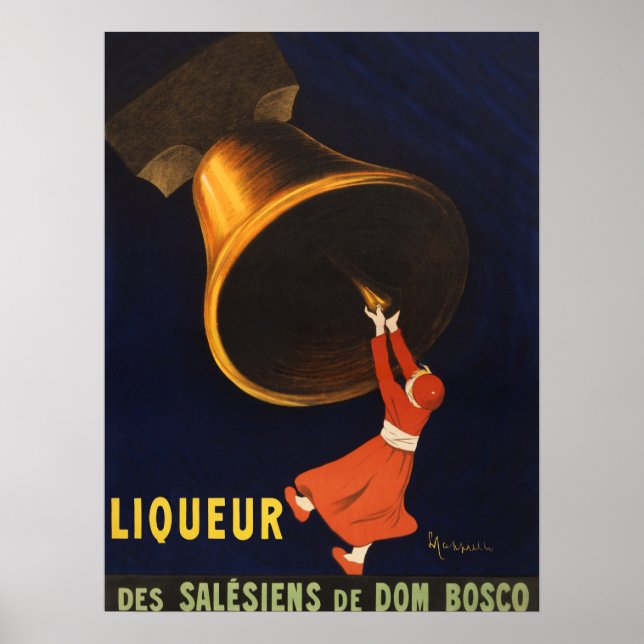 Poster publicitaire vintage Liqueur (Devant)