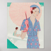 Poster publicitaire vintage Magazine
