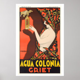 Poster Publicité ancienne pour le parfum Acqua di Colonia