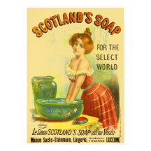 Publicité ancienne pour le savon d'Écosse