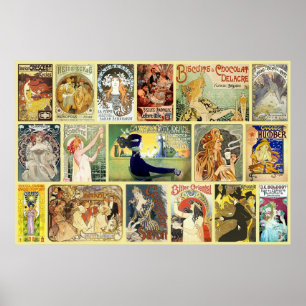 Poster Publicité Art Nouveau vintage