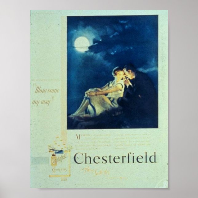 Poster Publicité Chesterfield Cigarettes (Devant)