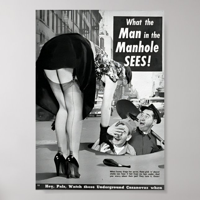 Poster Publicité comique vintage Magazine (Devant)