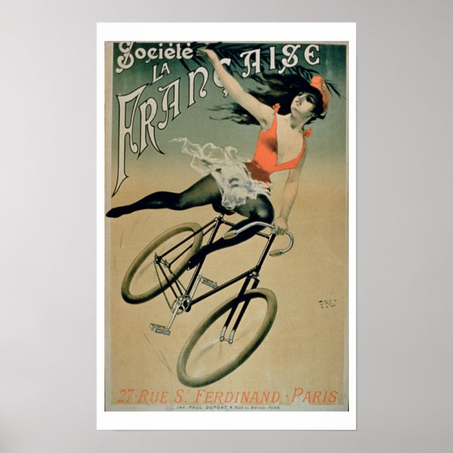 Poster Publicité d'affiche "Societe La Francaise", Paris  (Devant)