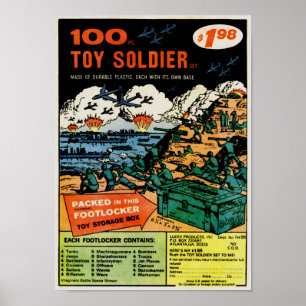 Poster Publicité de commande par la poste de soldats Vint